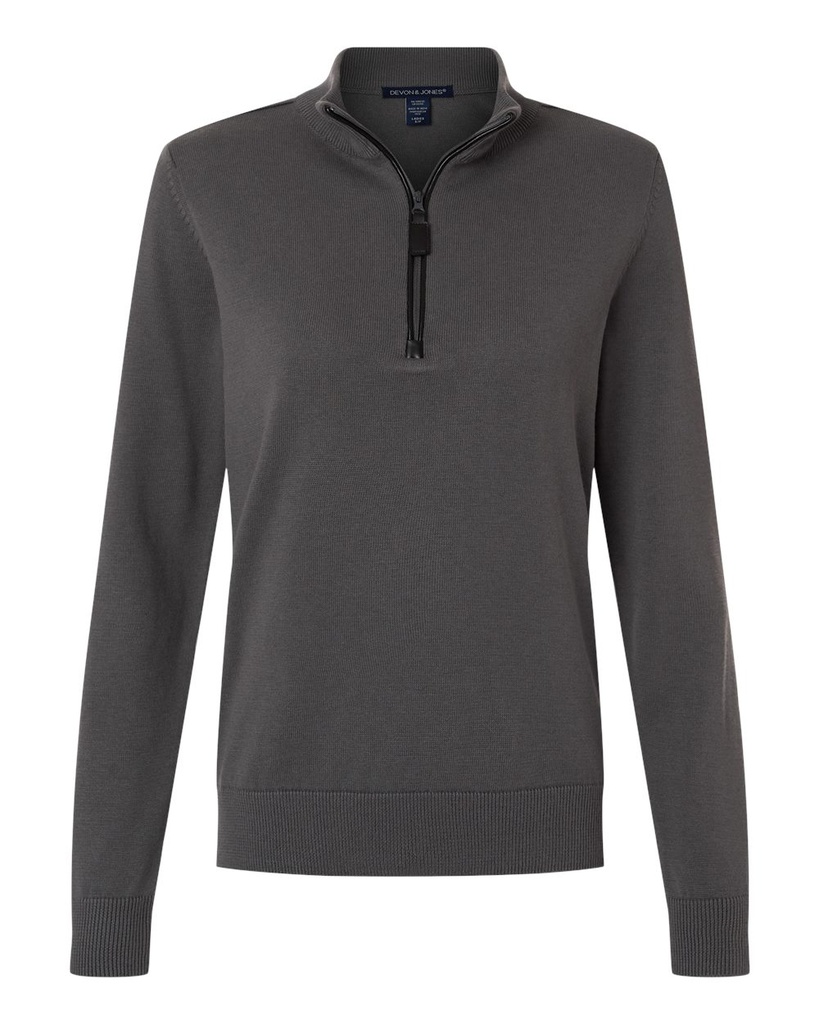 DG446W - Devon & Jones Women's New Classics Quarter-Zip Sweater