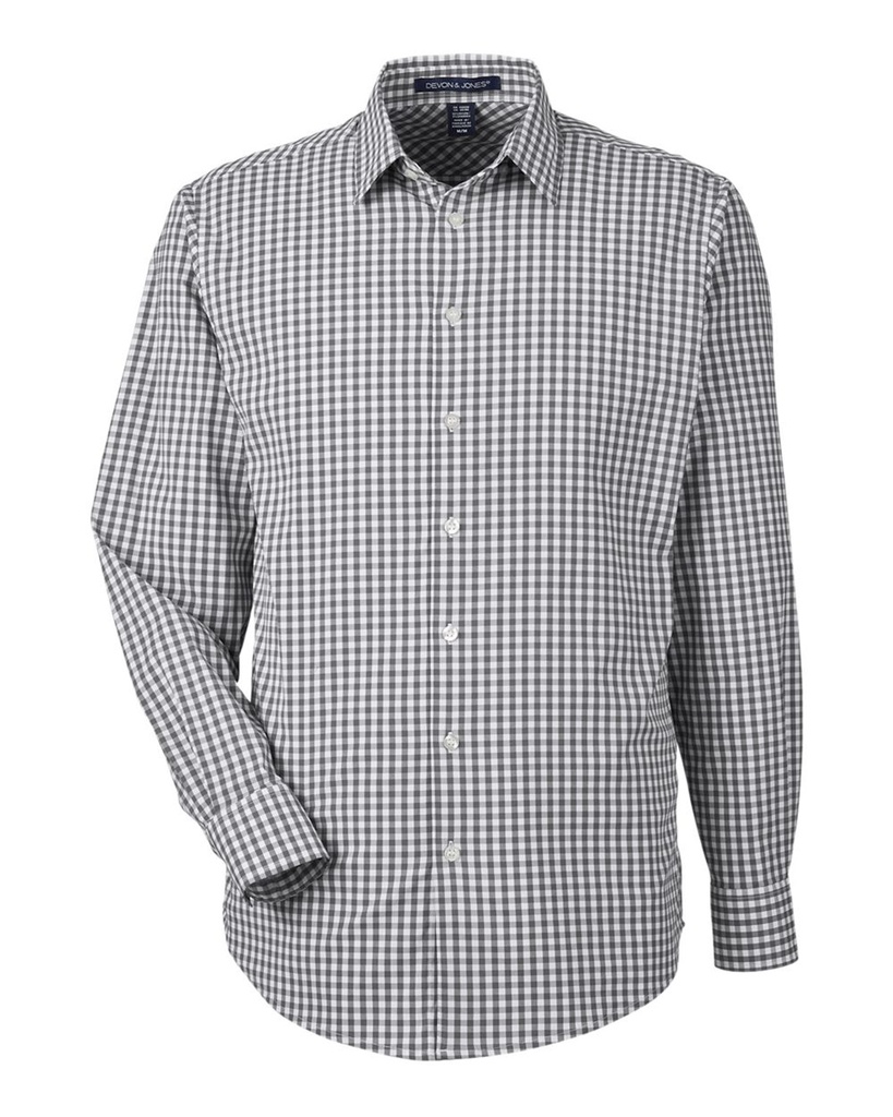 DG536 - Devon & Jones Men's CrownLux Performance® Gingham Dress Shirt